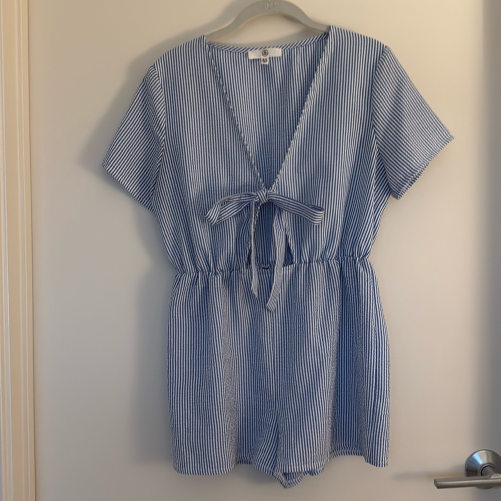 Seersucker Romper